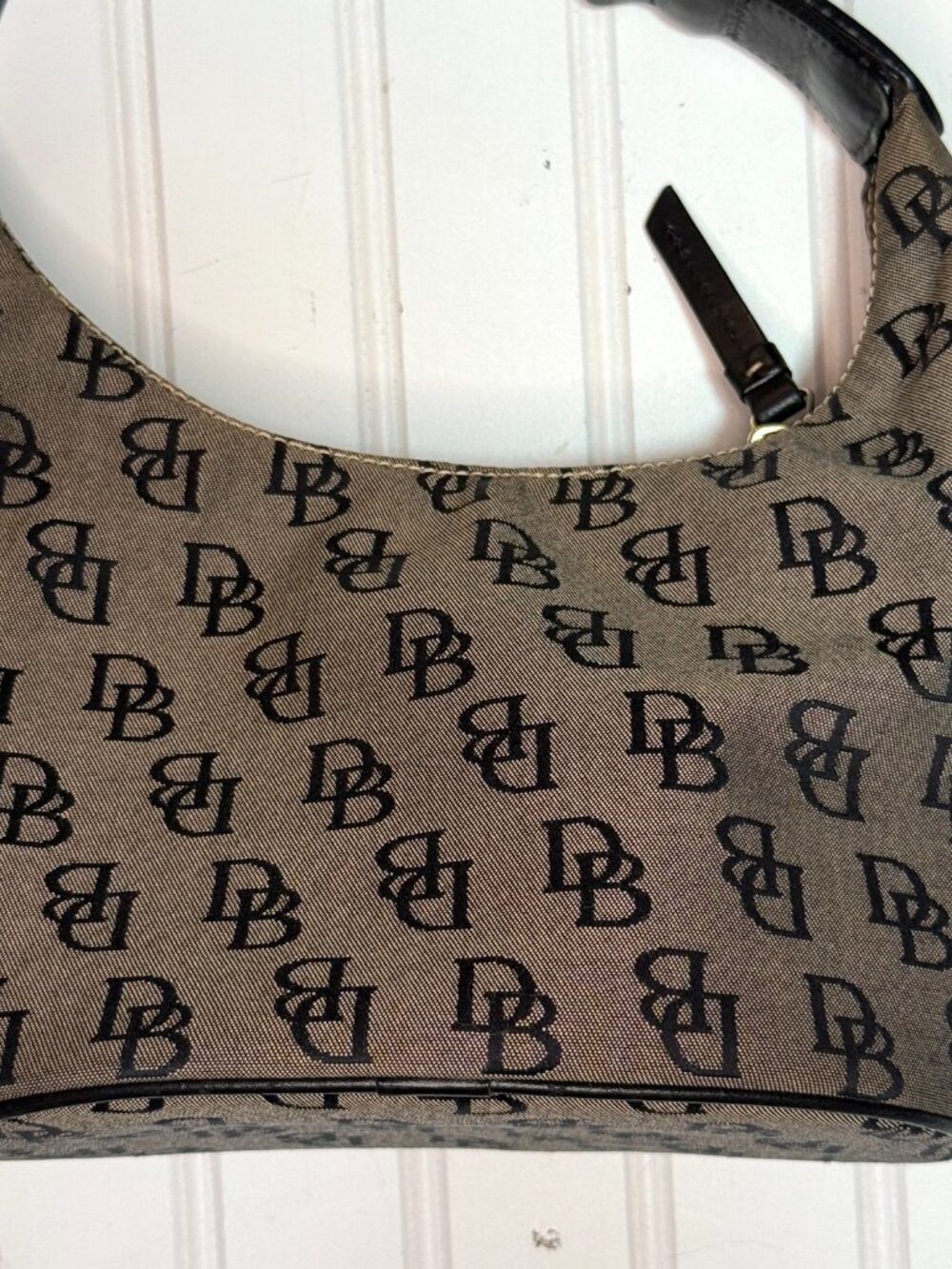 Dooney & Bourke DB Monogram Y2K Bucket Mini Shoulder Bag w Tag - Picture 2 of 14